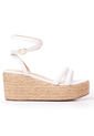 Priceshoes Plataformas En Yute Para Mujer 9521181BLANCO de Price Shoes