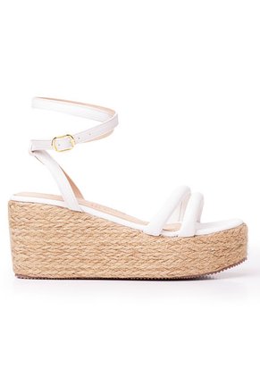 Priceshoes Plataformas En Yute Para Mujer 9521181BLANCO