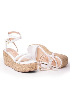 Priceshoes Plataformas En Yute Para Mujer 9521181BLANCO