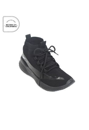Priceshoes Tenis Moda Dama 702F1101Negro