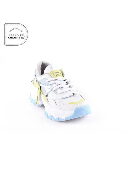 Price Shoes Tenis Moda Niña 55405Celeste