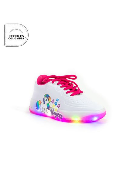 Price Shoes Tenis Luces Niñas 314L4EFucsia