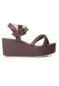 Price Shoes Sandalias Con Plataforma Mujer 9521243VINO de Price Shoes