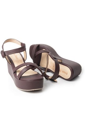 Price Shoes Sandalias Con Plataforma Mujer 9521243VINO
