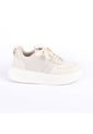 Price Shoes Tenis Moda Mujeres 822562BEIGE de Price Shoes