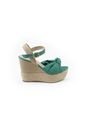 Priceshoes Sandalias Plataformas Mujeres 882Brendaverde de Price Shoes