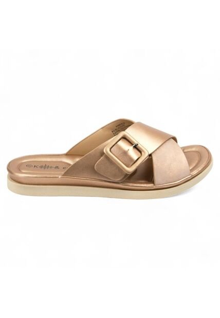 Price Shoes Sandalia Plana Para Mujer 6223J8345CAMEL