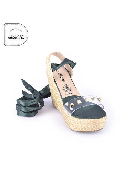 Priceshoes Sandalias Plataformas Mujeres 462Adelitaverde