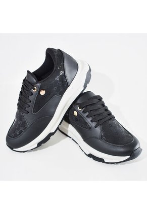 Price Shoes Tenis Urbanos Casual Mujer 282M-544NEGRO