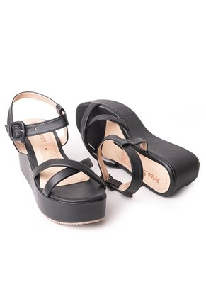 Price Shoes Sandalias Con Plataforma Mujer 9521243NEGRO