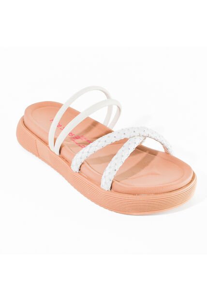 Price Shoes Sandalias Planas De Moda Mujer 912739BLANCO