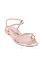 Price Shoes Sandalia Plana Para Mujer 482103OROROSA de Price Shoes