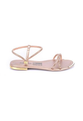 Price Shoes Sandalia Plana Para Mujer 482103OROROSA