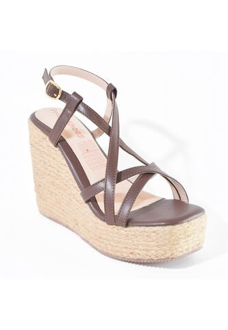 Price Shoes Plataformas Bohemias Mujer 9521307CHOCOLATE Price Shoes