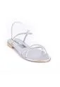 Price Shoes Sandalia Plana Para Mujer 482103PLATA de Price Shoes