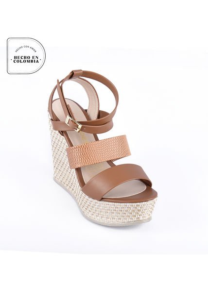 Priceshoes Sandalia Plataforma Dama 182St157Miel - Compra Ahora | Dafiti  Colombia
