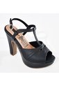 Price Shoes Tacones Elegantes Con Plataforma Para Mujer 182FL885NEGRO de Price Shoes