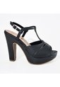 Price Shoes Tacones Elegantes Con Plataforma Para Mujer 182FL885NEGRO de Price Shoes