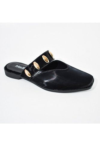 Price Shoes Sandalias Tipo Mule Planas Con Estilo Para Mujer 182BE268NEGRO Price Shoes