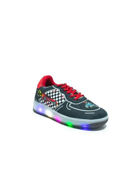 Price Shoes Tenis Luces Niño 314L2QNegro