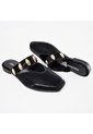 Price Shoes Sandalias Tipo Mule Planas Con Estilo Para Mujer 182BE268NEGRO de Price Shoes