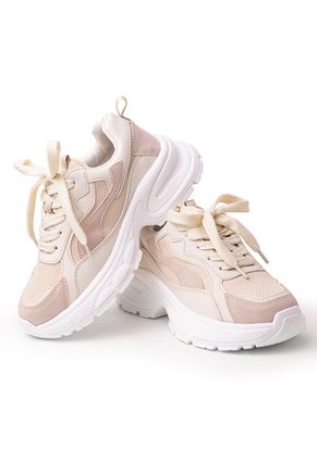 Price Shoes Tenis Moda Para Mujer 822632BEIGE