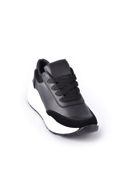 Priceshoes Tenis Moda Mujeres 962Kenianegro