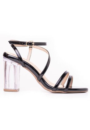 Priceshoes Sandalia Tacon Cristal 952TE-06NEGRO