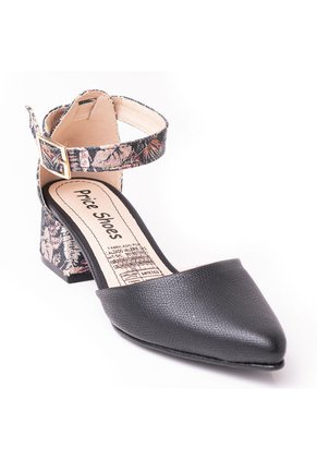 Price Shoes Tacon Puntudo Bajo Para Mujer 9721054NEGRO
