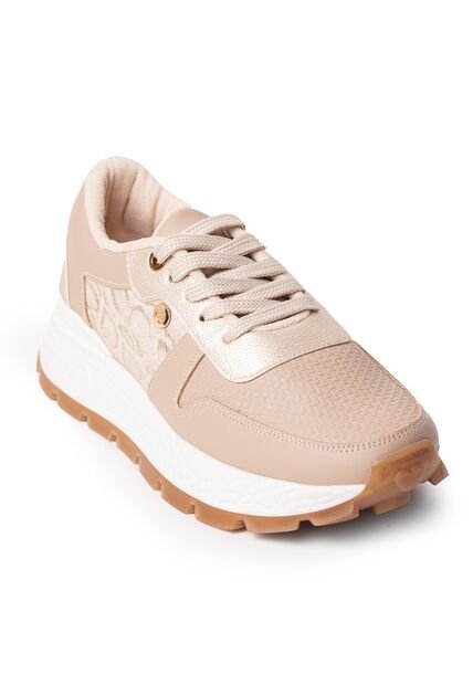 Price Shoes Tenis Moda Para Mujer 282M-532BEIGE