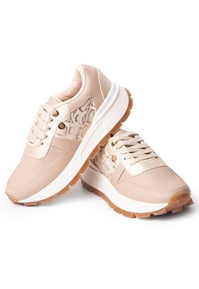 Price Shoes Tenis Moda Para Mujer 282M-532BEIGE