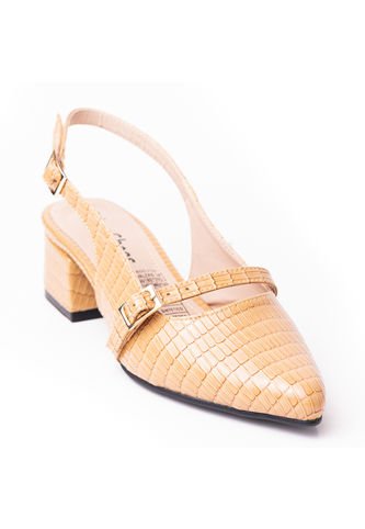 Price Shoes Tacon Puntudo Bajo Para Mujer 9721126CAMEL Price Shoes