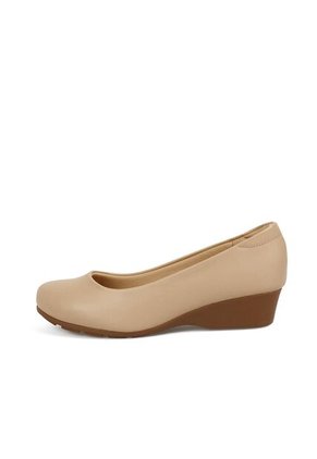 Price Shoes Tacon Cuña Para Mujer 0227014-200-1BEIGE