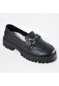 Price Shoes Mocasines De Tendencia Con Suela Track Para Mujer 1321146NEGRO de Price Shoes