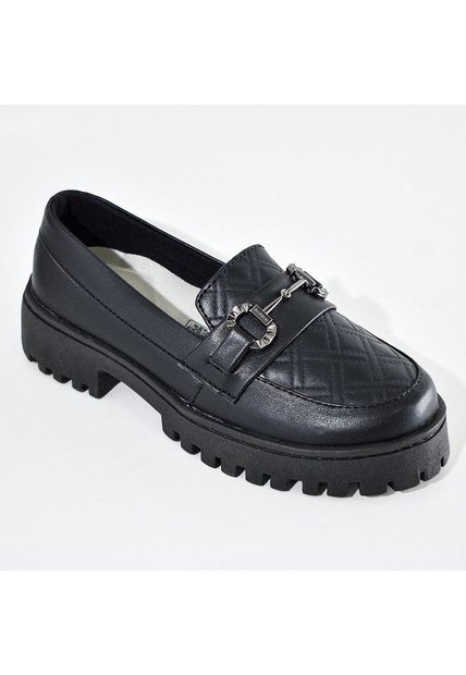 Price Shoes Mocasines De Tendencia Con Suela Track Para Mujer 1321146NEGRO