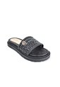 Price Shoes Sandalias Slide Tejida Mujer 282F-101LVNEGRO de Price Shoes