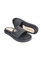 Price Shoes Sandalias Slide Tejida Mujer 282F-101LVNEGRO de Price Shoes