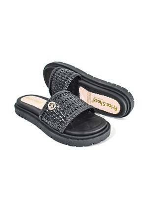 Price Shoes Sandalias Slide Tejida Mujer 282F-101LVNEGRO