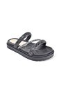 Price Shoes Sandalias Slide Brillo Mujer 282LV213NEGRO de Price Shoes