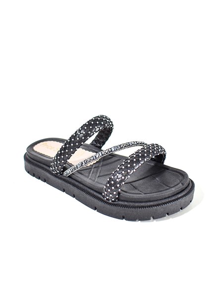 Price Shoes Sandalias Slide Brillo Mujer 282LV213NEGRO