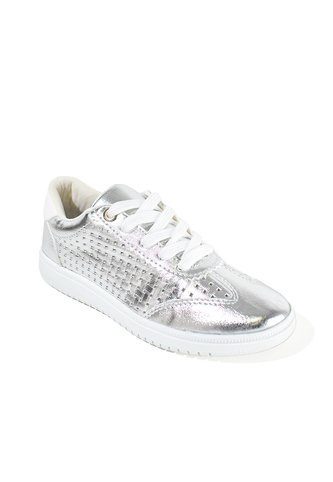 Price Shoes Tenis Urbanos Brillo Mujer 582408PLATA Price Shoes