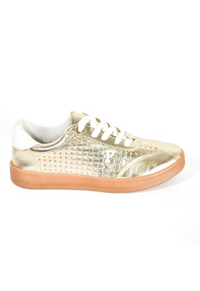 Price Shoes Tenis Urbanos Brillo Mujer 582408CHAMPANA