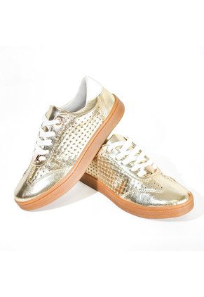 Price Shoes Tenis Urbanos Brillo Mujer 582408CHAMPANA