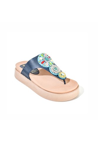 Price Shoes Sandalias Confort Bordada Mujer 752SK11AZUL Price Shoes