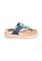Price Shoes Sandalias Confort Bordada Mujer 752SK11AZUL de Price Shoes