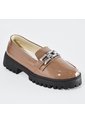 Price Shoes Mocasines De Tendencia Con Suela Track Para Mujer 1321165AMARETTO de Price Shoes