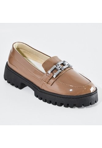 Price Shoes Mocasines De Tendencia Con Suela Track Para Mujer 1321165AMARETTO Price Shoes