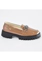 Price Shoes Mocasines De Tendencia Con Suela Track Para Mujer 1321165AMARETTO de Price Shoes