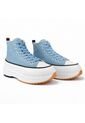 PriceShoes Tenis Plataforma Moda Para Mujer 622C62F1021INDIGO de Price Shoes