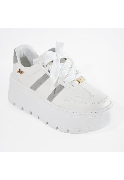 Price Shoes Tenis Con Plataforma Mujer 352KAROL-2GGRIS